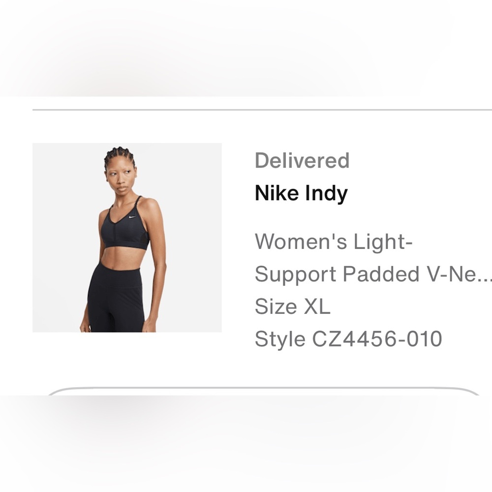 Nike Indy Women's Black Sports Bra